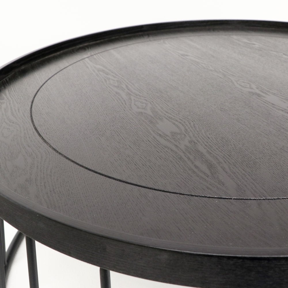 Reid Round Coffee Table - Black