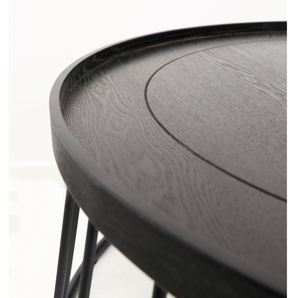 Reid Round Coffee Table - Black