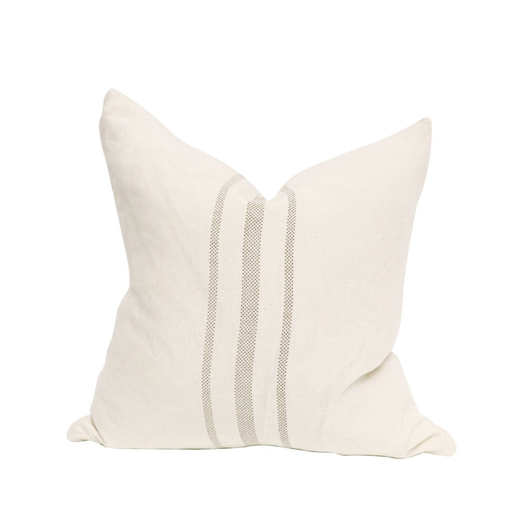 Anya Cushion - White Strip