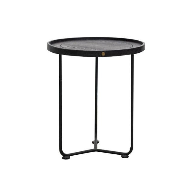 Haywood Round Side Table - Black