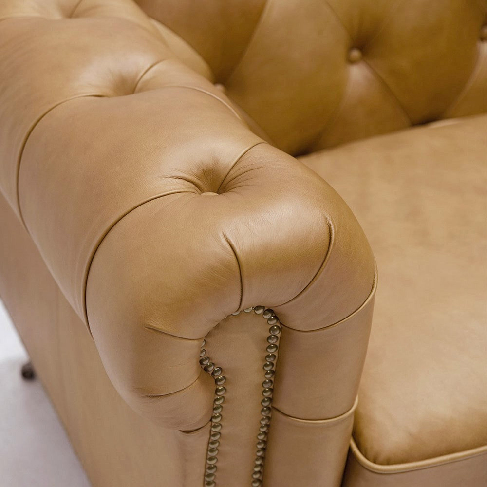 Stanhope Chesterfield  Armchair - Camel