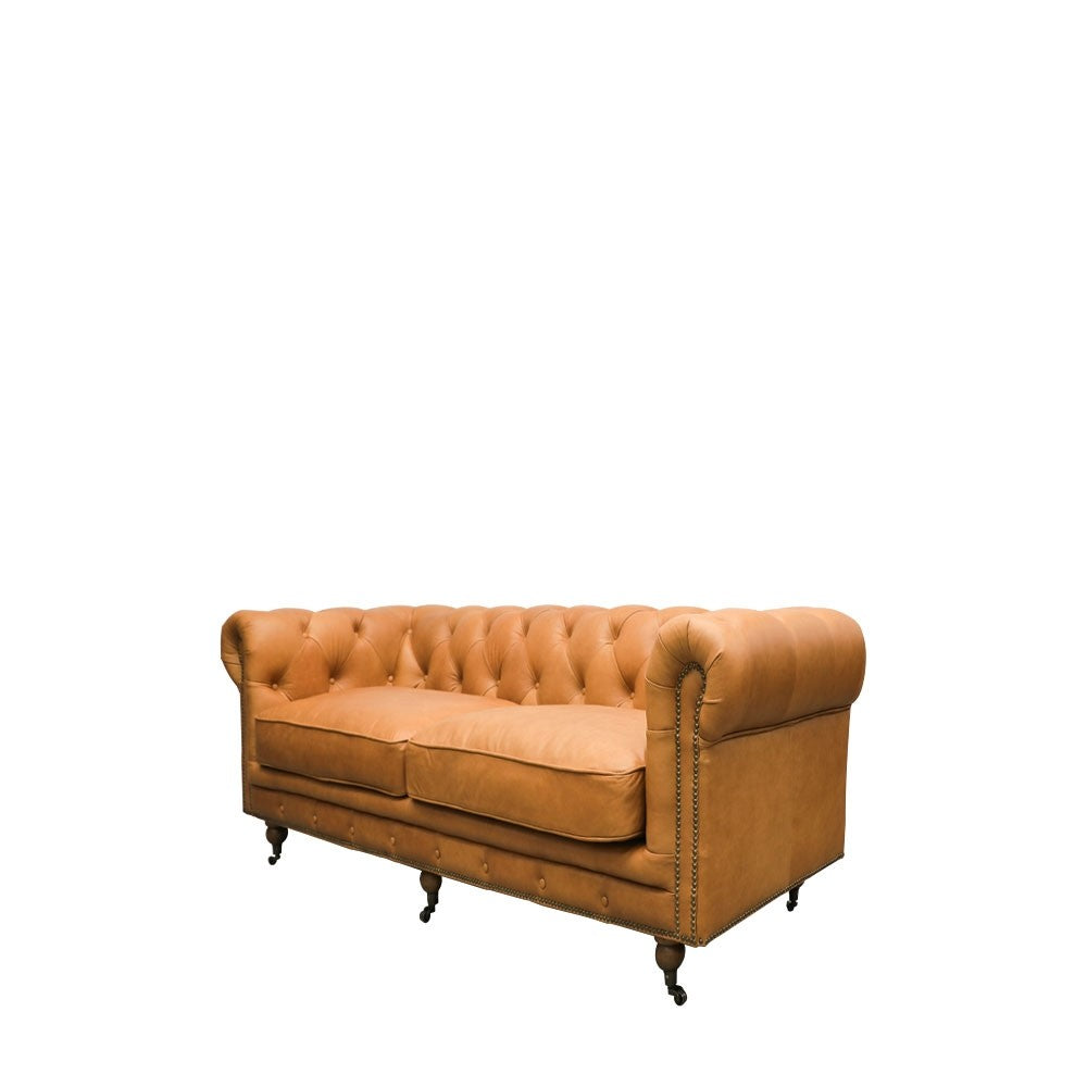 Stanhope Chesterfield 2 seater Sofa- Chestnut