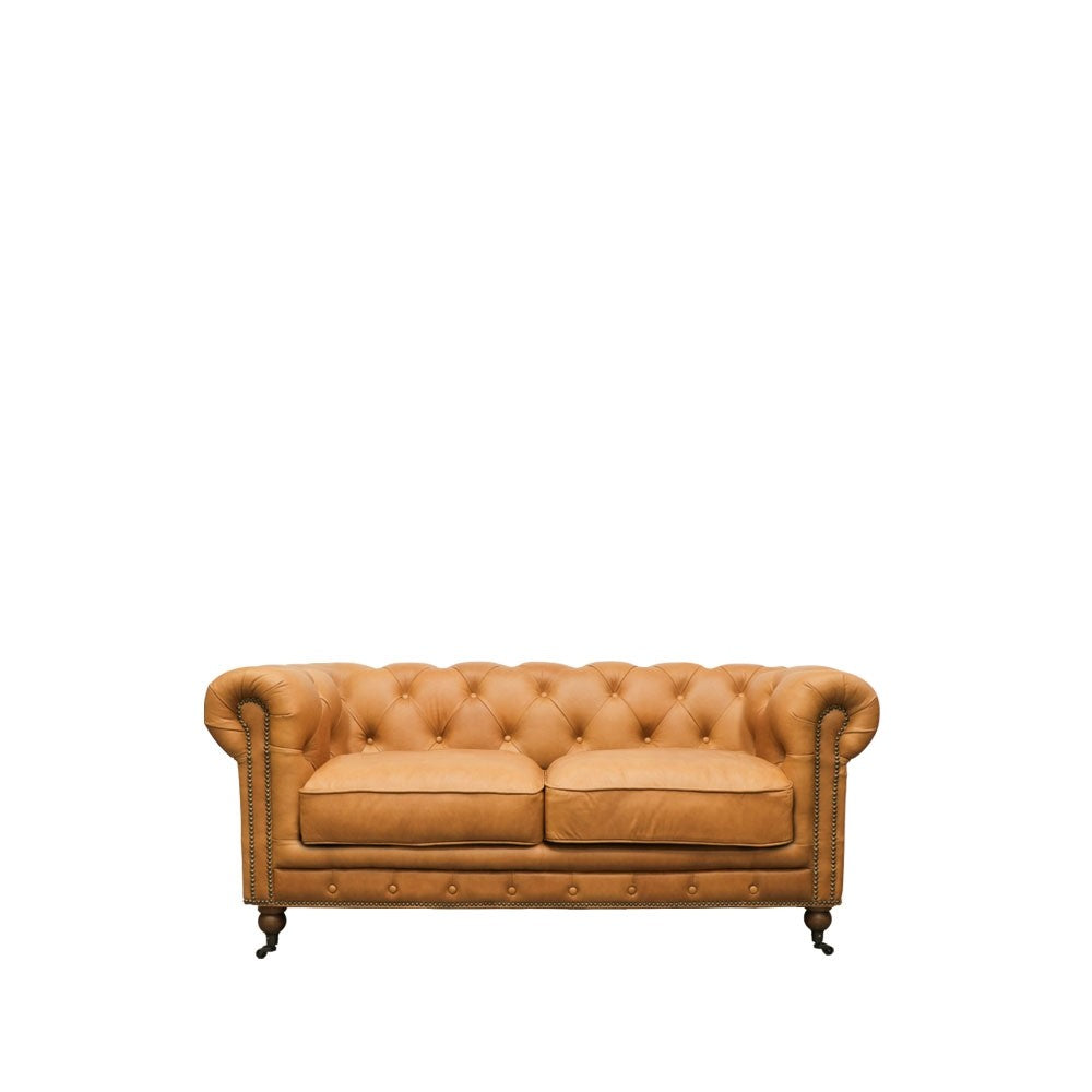 Stanhope Chesterfield 2 seater Sofa- Chestnut