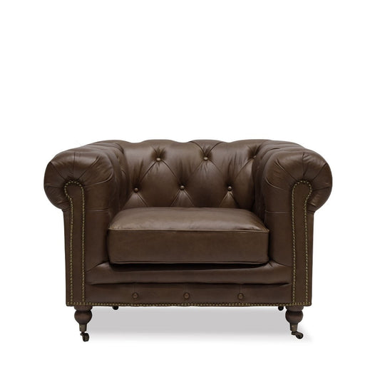 Stanhope Chesterfield  Armchair - Nutmeg