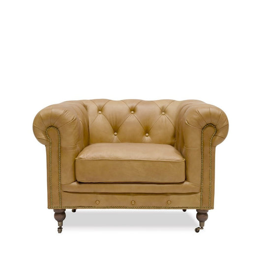 Stanhope Chesterfield  Armchair - Camel