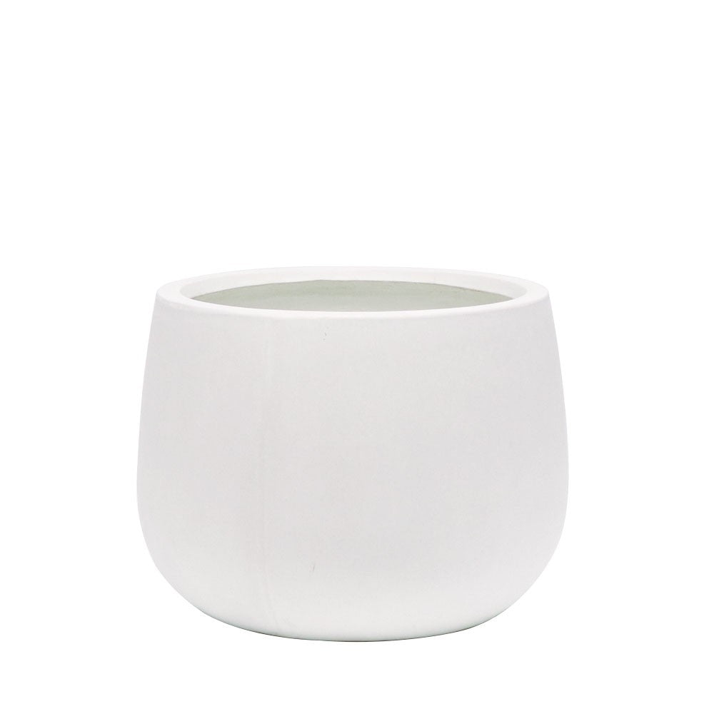 Ahuriri White Cement Planter - Medium