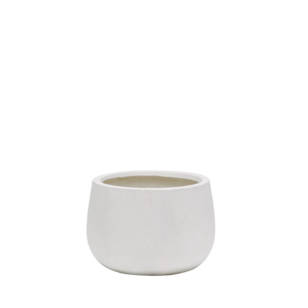 Ahuriri White Cement Planter - Small.