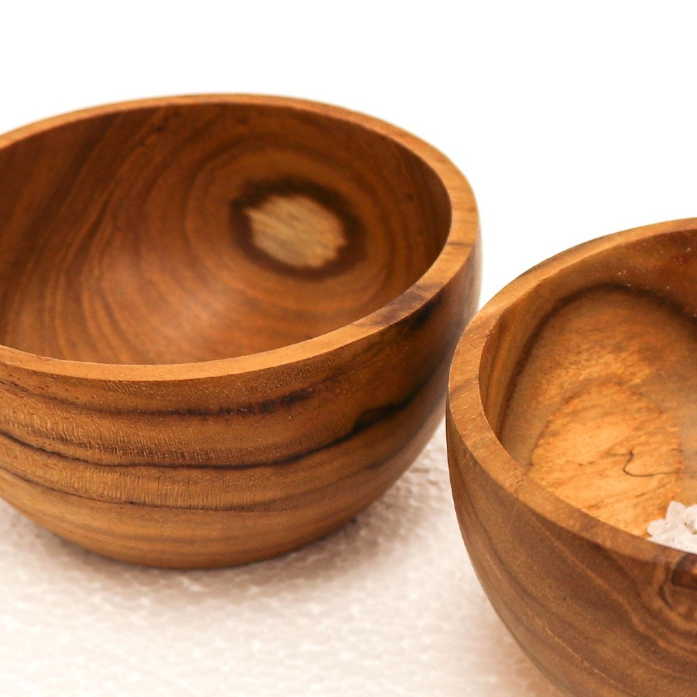 Teak Pinch Bowl- Large