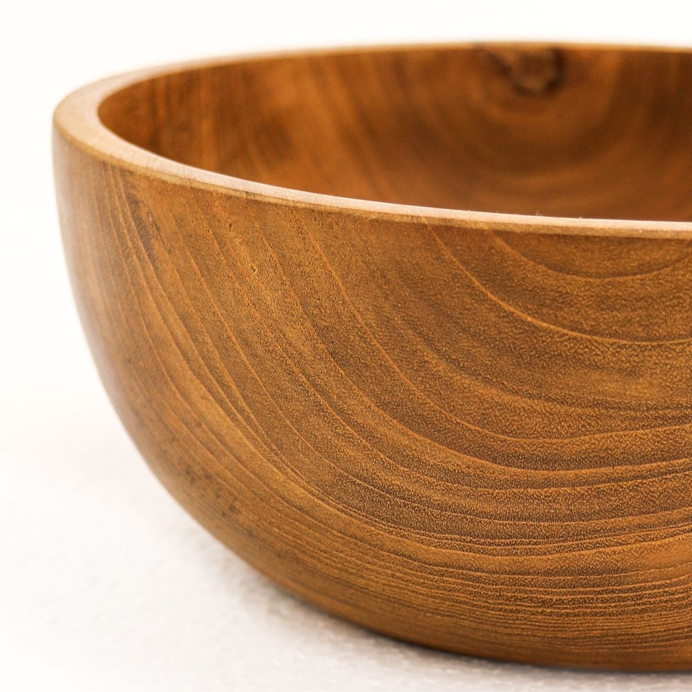 Teak Round Bowl - Medium