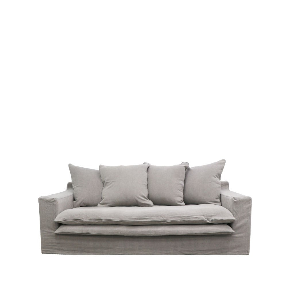 Keely Slipcover Sofa 2 Seater - Cement