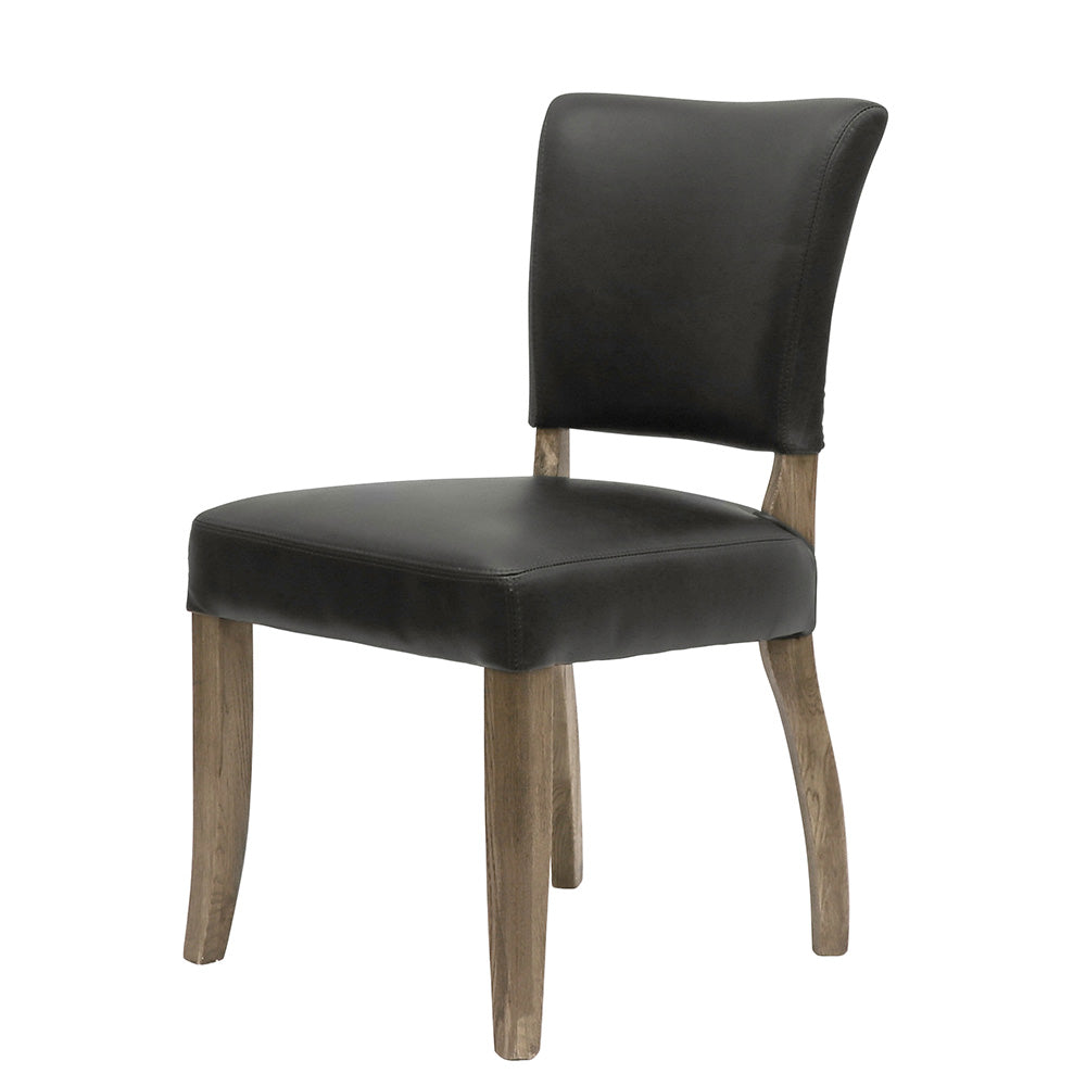 Crane Leather Dining Chair Black