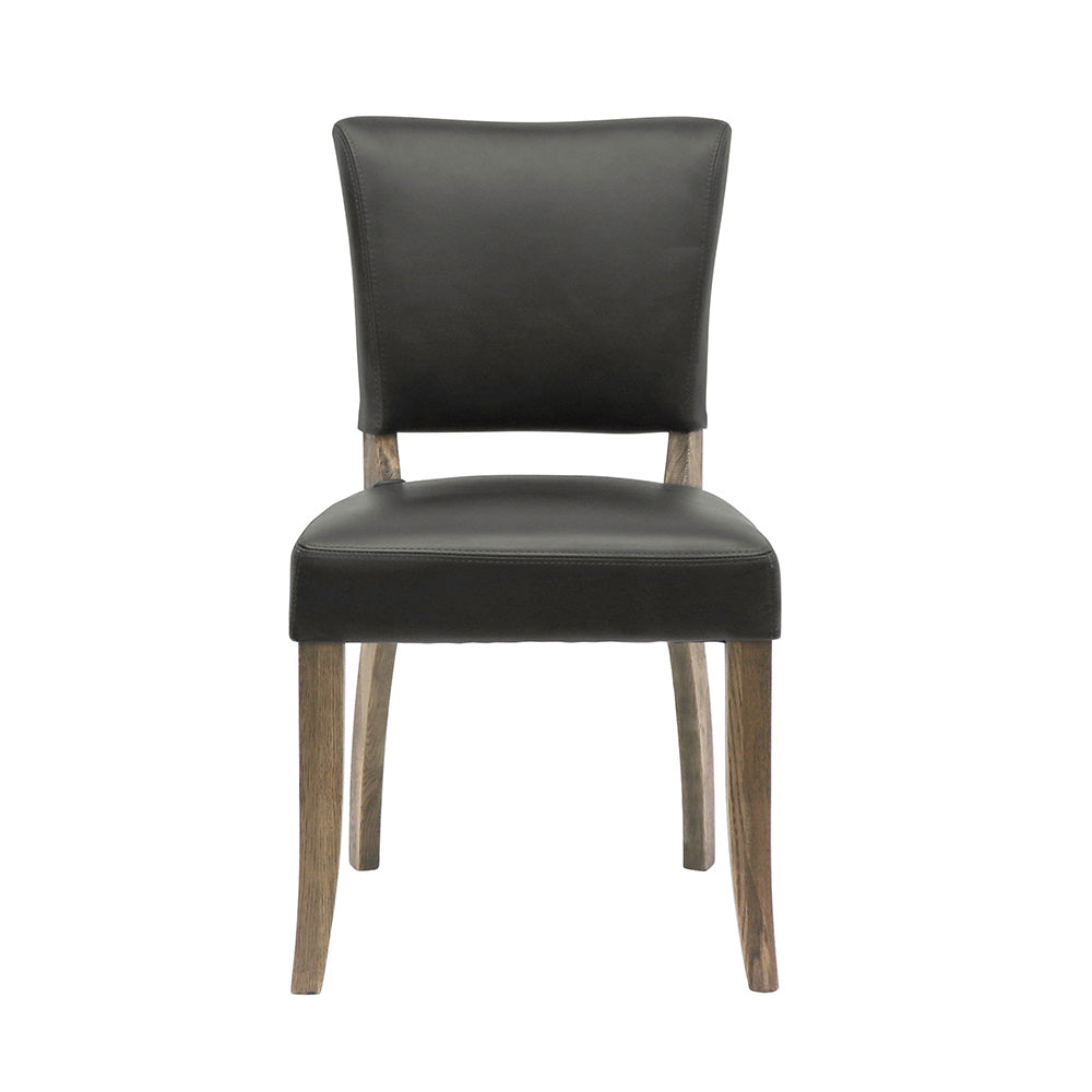 Crane Leather Dining Chair Black