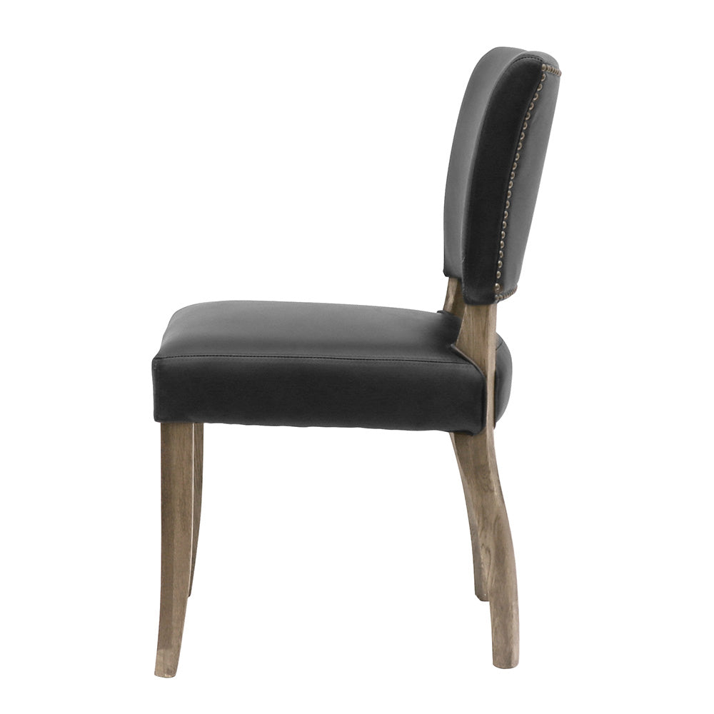 Crane Leather Dining Chair Black