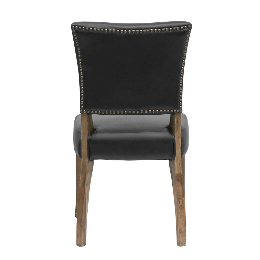 Crane Leather Dining Chair Black