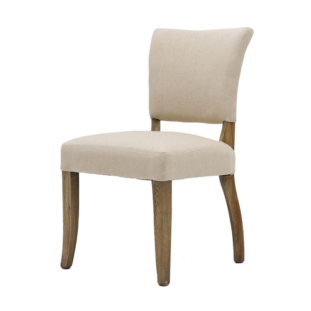 Crane Linen Dining Chair - Cream