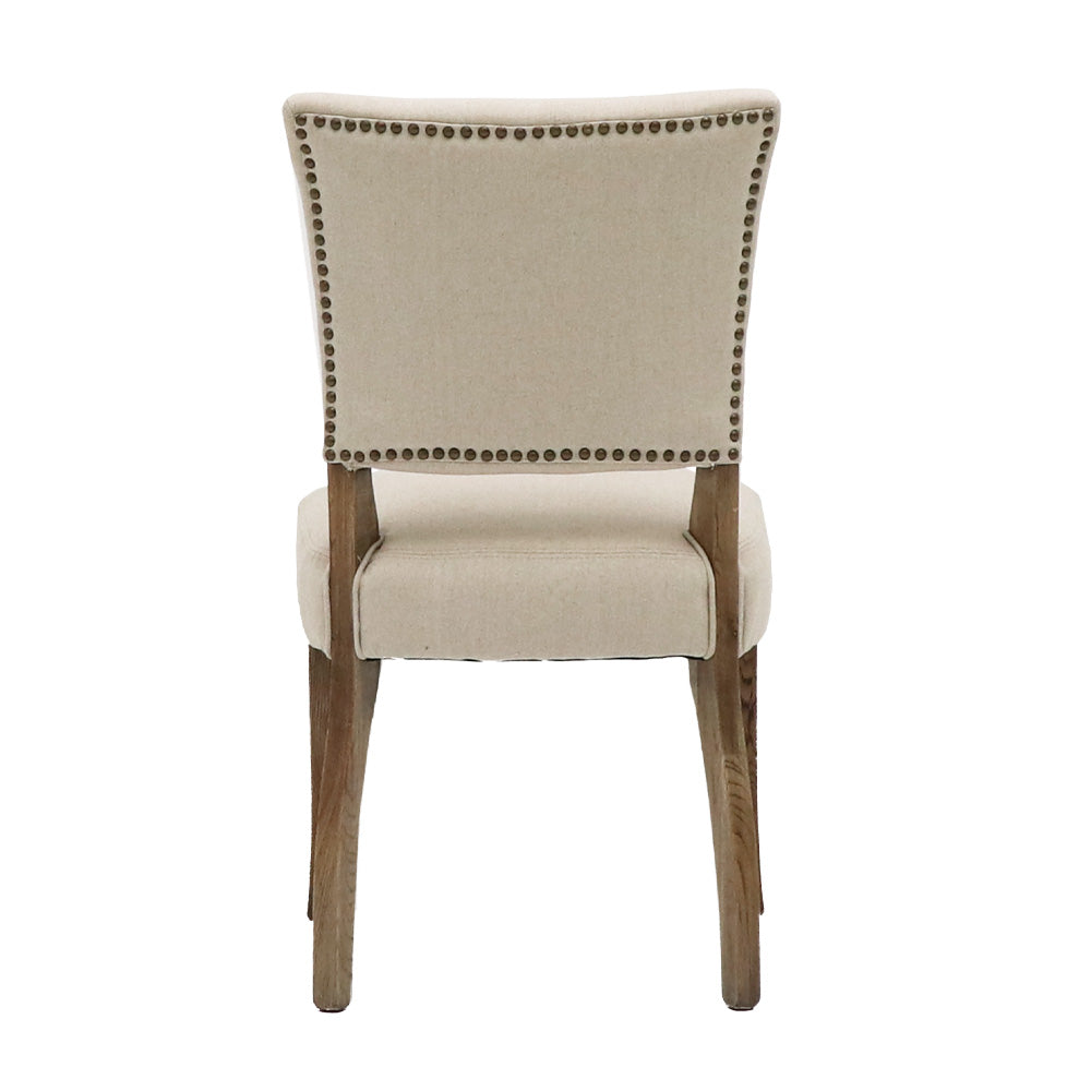 Crane Linen Dining Chair - Cream