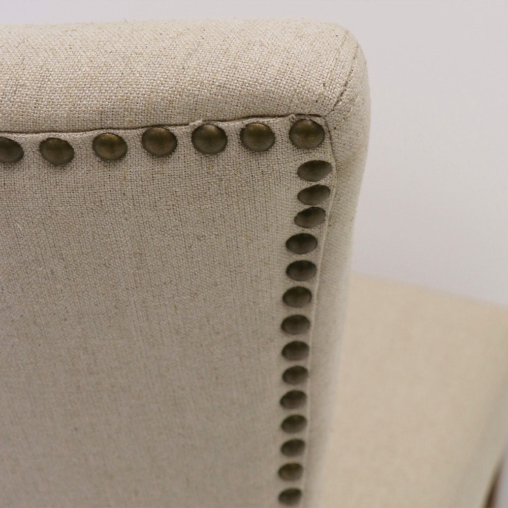 Crane Linen Dining Chair - Cream