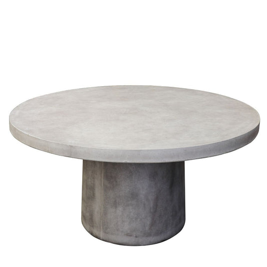 Milazzo Round Concrete Table Grey - 150cm