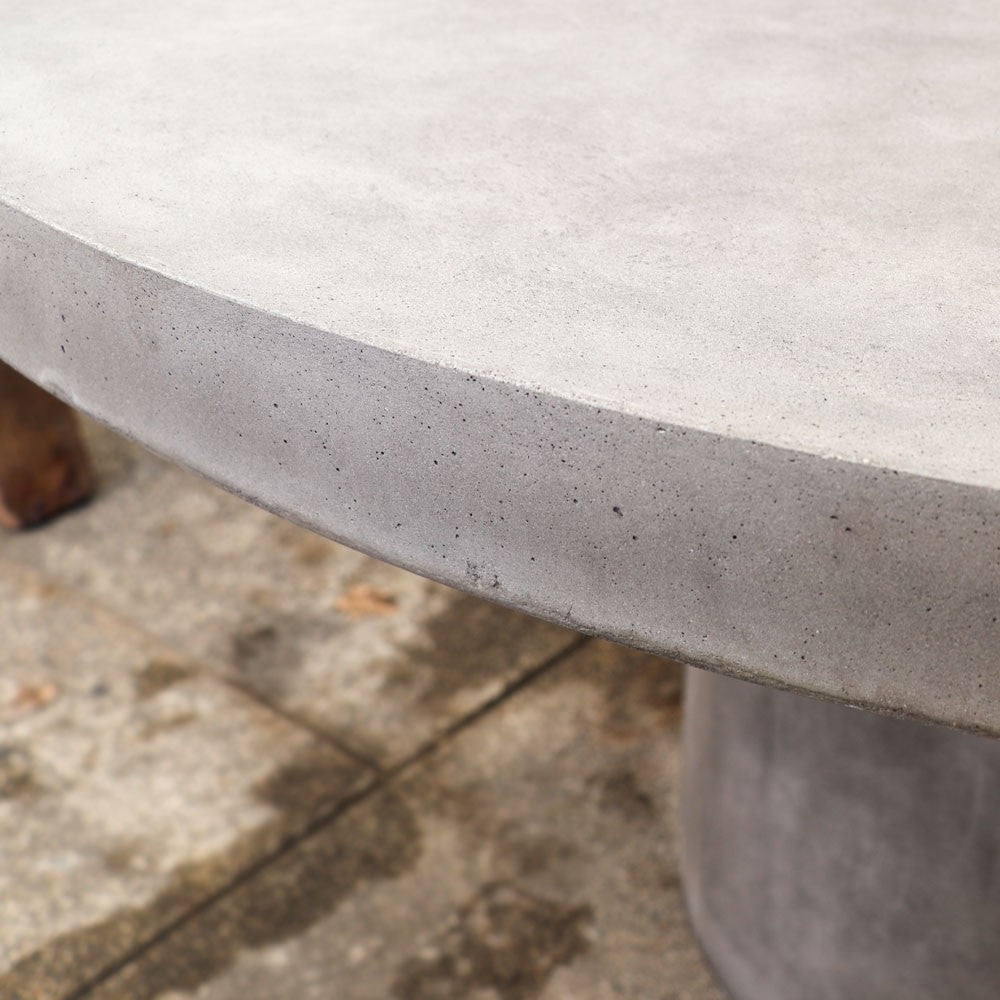 Milazzo Round Concrete Table Grey - 150cm