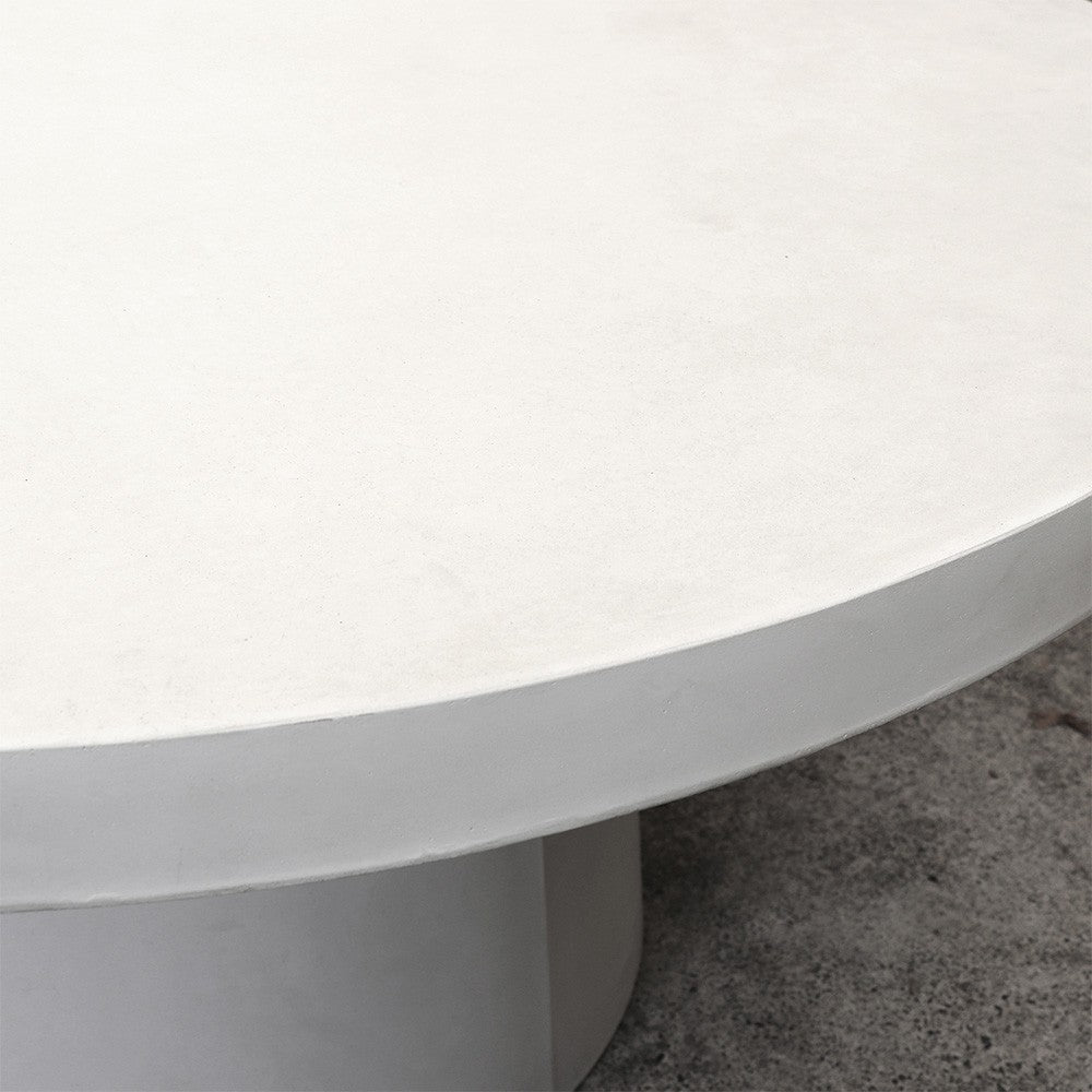 Milazzo Round Concrete Table White  - 150cm