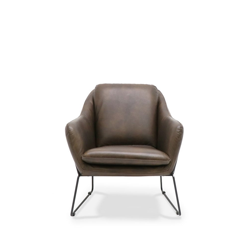 Workshop Armchair Aged Brown